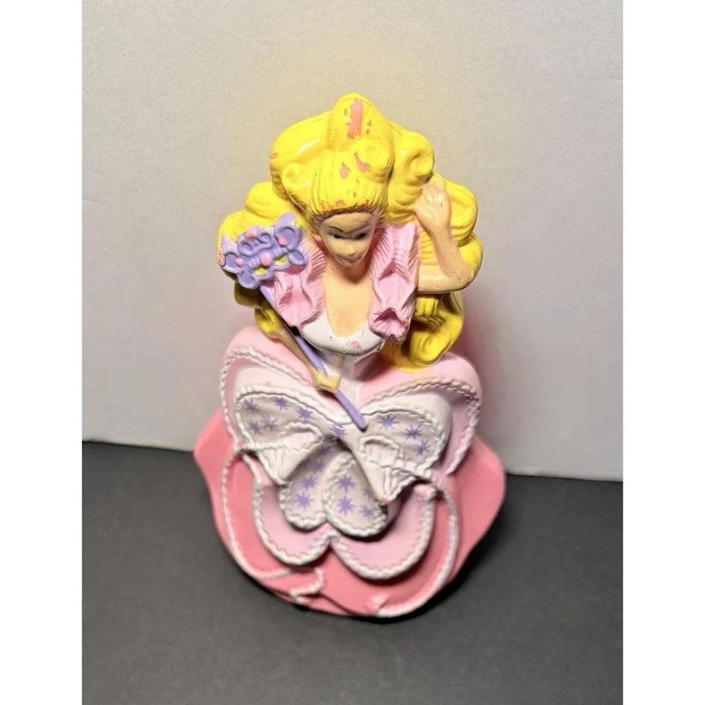1991 McDonald's Happy Meal Toy Pink Princess Fairy Godmother Barbie Cake Topper